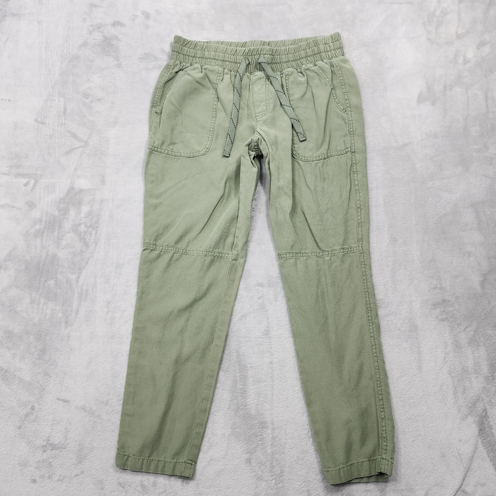 Maurices Pants Womens 6 Green Cotton Lyocell Pull On Ankle Gorpcore Casual Boho